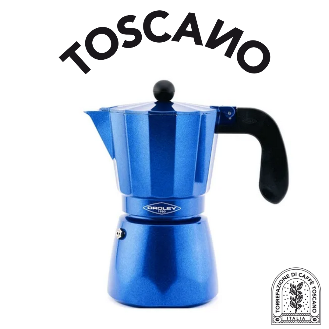 Cafetera Italiana Oroley Blue Induction 3/6 Tazas