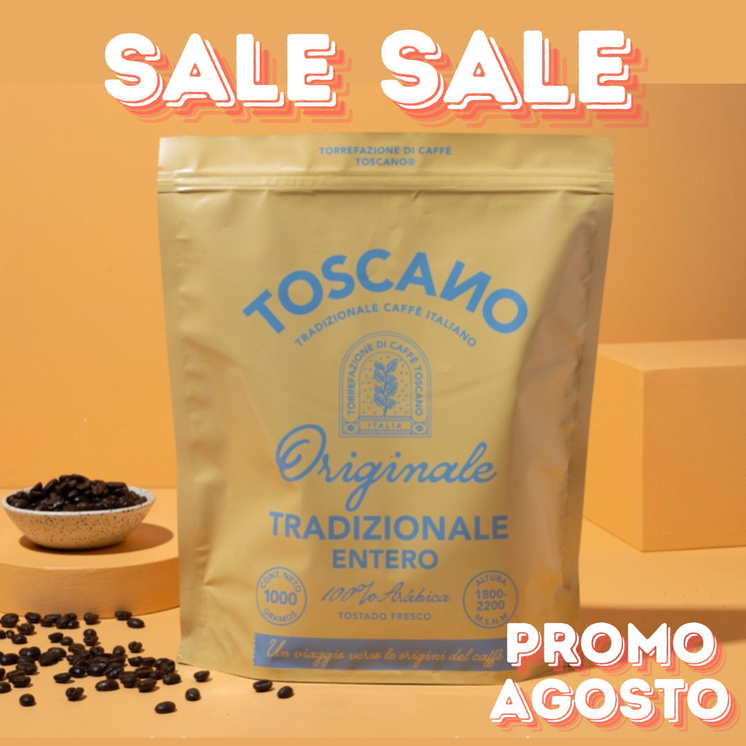 Promo Agosto: Café Toscano Tradizionale 1kg