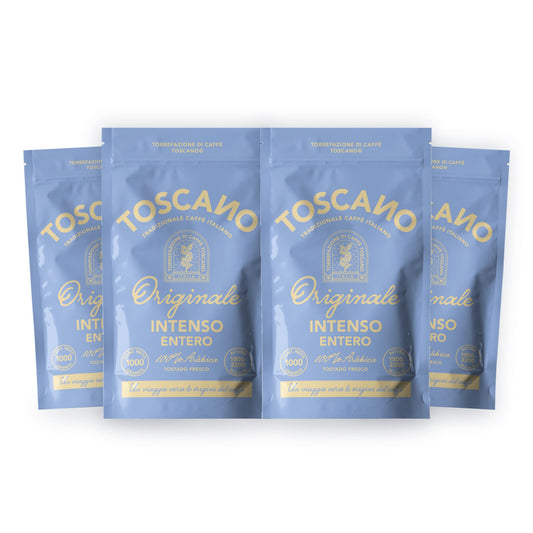 Fourpack Café Toscano Intenso Entero en grano 4 × 1 kg