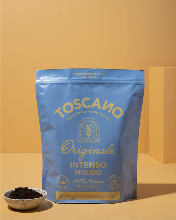 Café Toscano Intenso Molido 1 kg con café molido